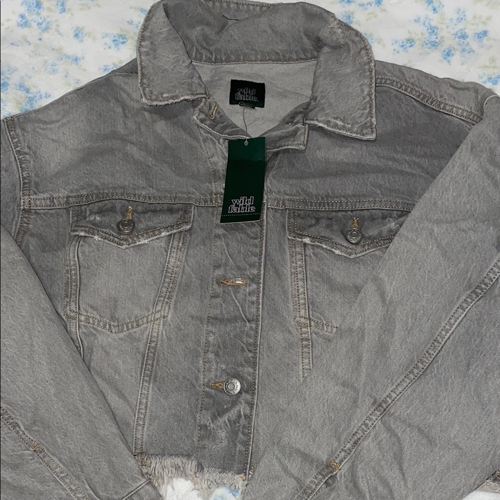 Wild Fable Charcoal Denim Jacket
